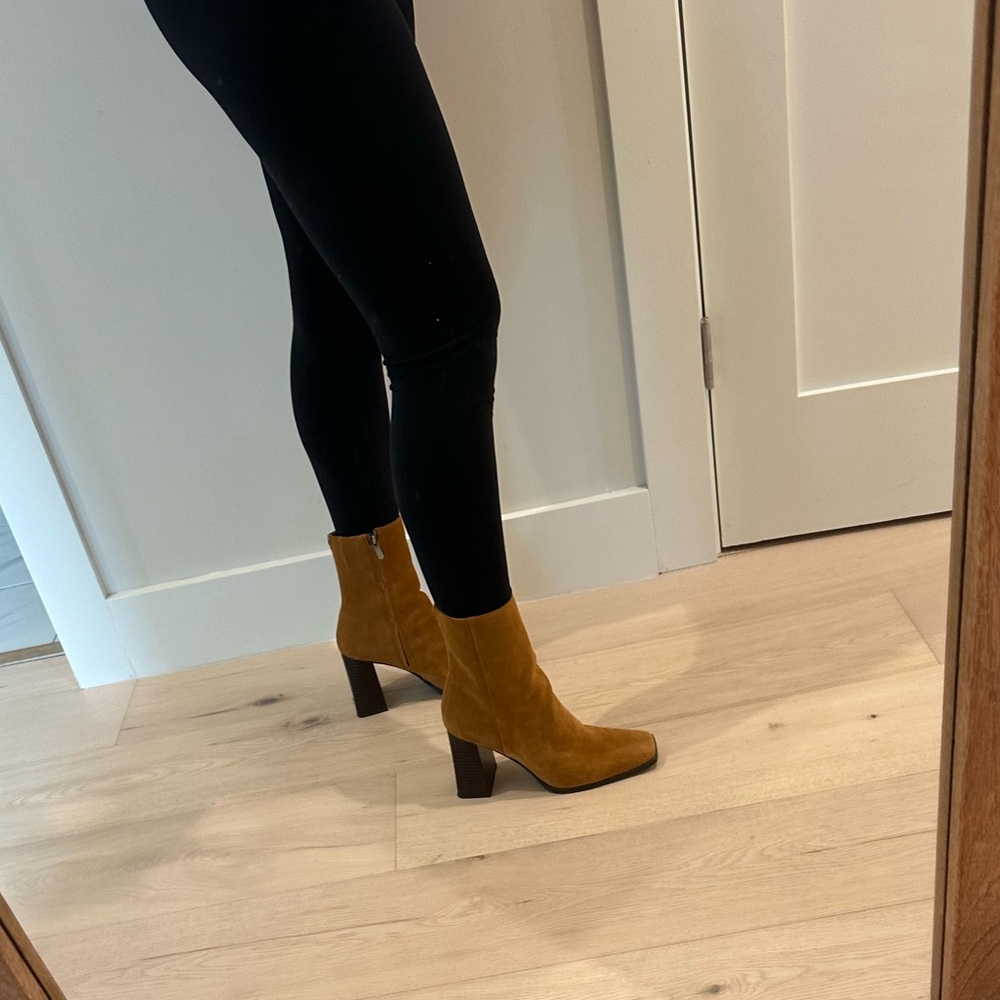 Brown Suede Sam Edelman Heeled Boots